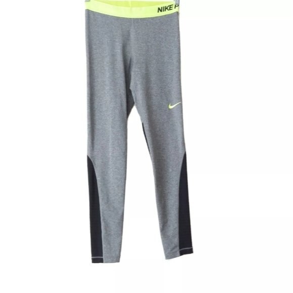 Nike Pro Gray Dri-fit Leggings M - Picture 1 of 9